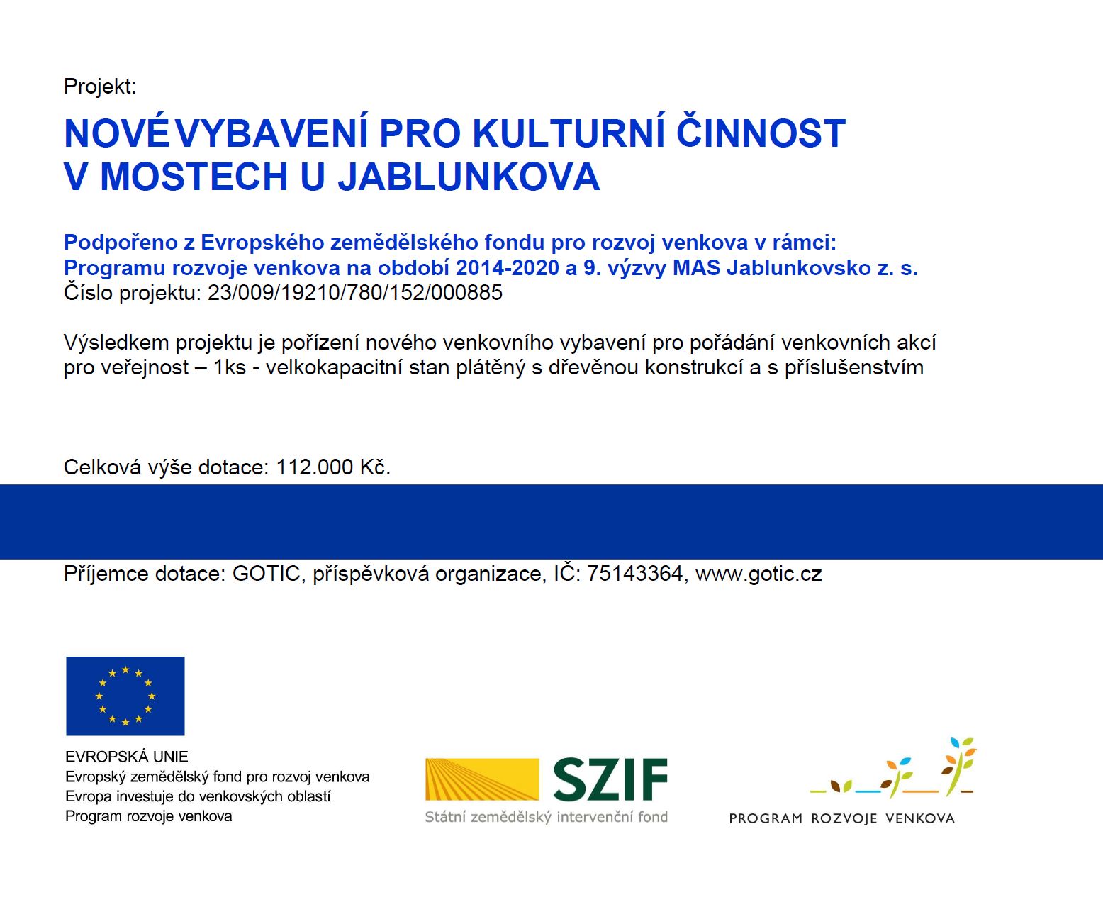 MAS Nove vybaveni pro kulturni cinnost Publicita projektu 2023 24 na web