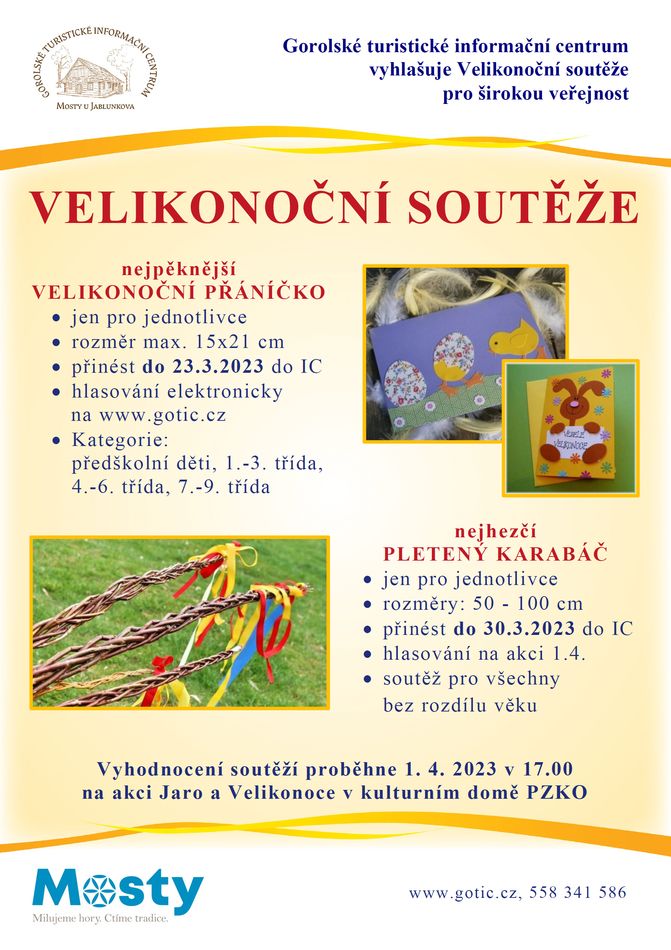 Velikonocni souteze plakat