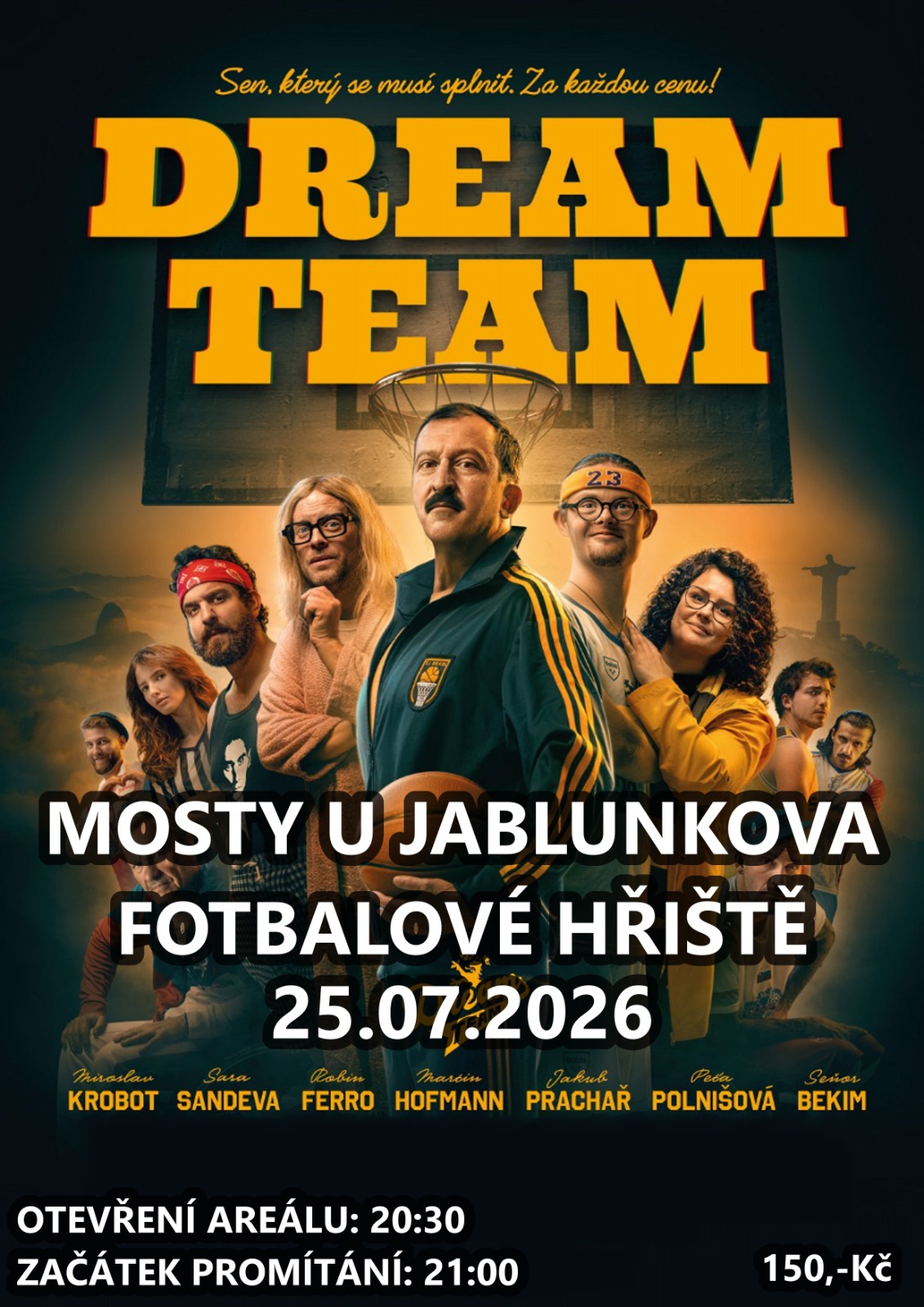 Letni kino 25.7.2026 Dream Team plakat